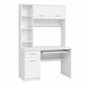 Scrivania Vicco Crossline Bianca con Ripiano Tastiera 120x60 cm