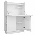 Scrivania Compatta Alena in Bianco, 85x27 cm
