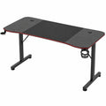 Scrivania Gaming JUMMICO 160x60, Tavolo in Fibra di Carbonio per Giocatori e Ufficio