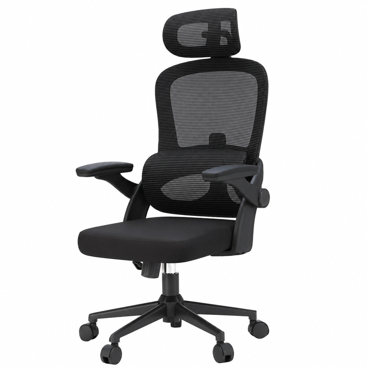 Poltrona Ergonomica da Ufficio SIHOO M102C con Braccioli Pieghevoli, Supporto Lombare Regolabile, Ideale per Casa e Lavoro - Colore Nero