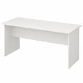 Scrivania Moderna in Legno per Computer, Tavolo da Lavoro Resistente per Ufficio e Casa, 160x80x74cm, Colore Bianco