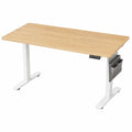Scrivania Elettrica Regolabile SONGMICS, 180x80 cm, Altezza Personalizzabile con Memoria a 4 Livelli, Porta USB-C, Finitura Rovere Dorato