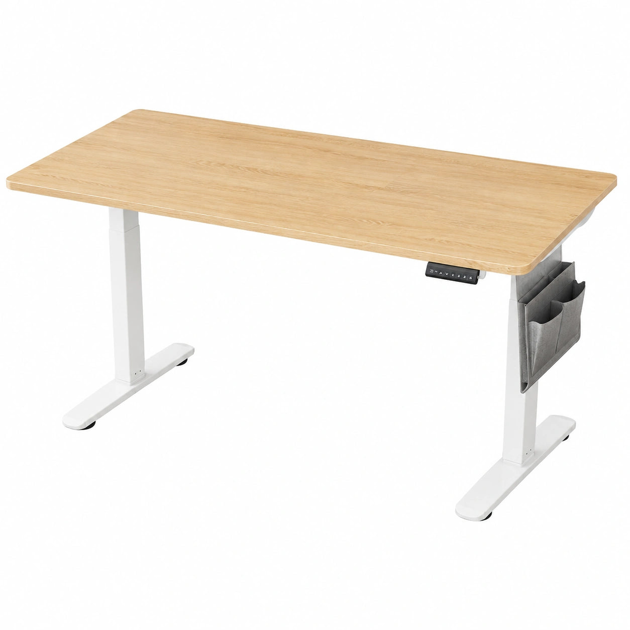 Scrivania Elettrica Regolabile SONGMICS, 180x80 cm, Altezza Personalizzabile con Memoria a 4 Livelli, Porta USB-C, Finitura Rovere Dorato